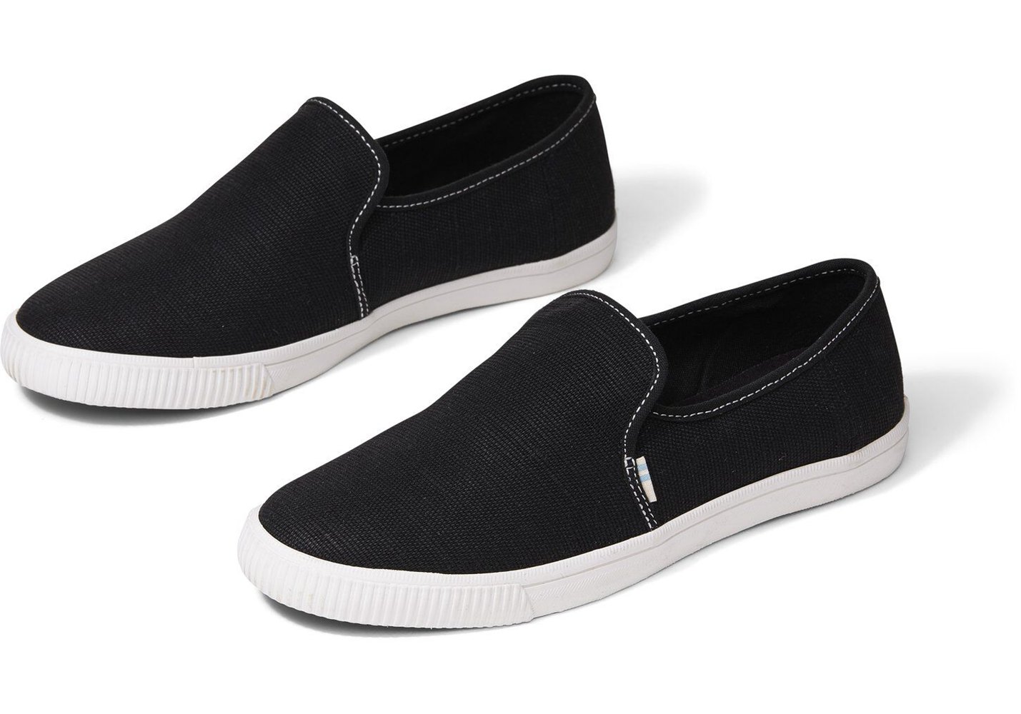 Toms Slip On Damskie Czarne - Clemente - 03WFYOVKL